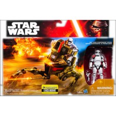 Star Wars, TFA - Exclusive Desert Assault Walker with First Order Stormtrooper Officer 3,75"